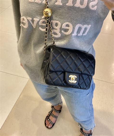 chanel fur handbags - chanel adjustable chain bag.